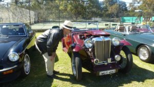 MG Car Club Illawarra Register at the 2017 All British Day