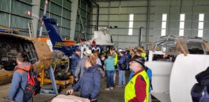 CROWD INSPECTING NHF SEA VENOM AND WESSEX 5 MAY 19